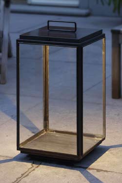 Large garden or outdoor LED bronze lamp with direct connection - Exterior post-top lamps by Nautic by Tekna