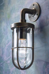 Docklight Wall antique bronze with clear glass - Exterior wall lights by Nautic by Tekna