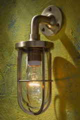 Docklight Wall polished bronze with clear glass - Exterior wall lights by Nautic by Tekna