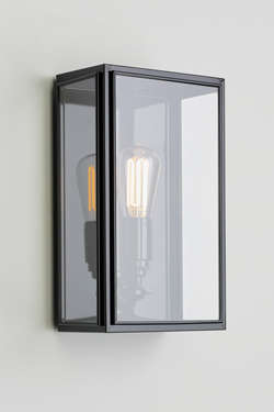 Essex black lacquered outdoor wall lamp - Exterior wall lights by Nautic by Tekna