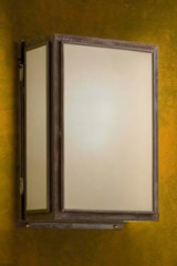 Essex Small antique bronze with sand-blasted glass - Exterior wall lights by Nautic by Tekna
