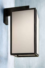 Large exterior wall light antique bronze frosted glass - Exterior wall lights by Nautic by Tekna