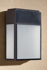 Outdoor wall light in aged bronze frosted glass - Exterior wall lights by Nautic by Tekna