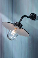 Quay Light 45° lacquered cooper with clear glass - Exterior wall lights by Nautic by Tekna