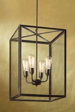 Ilford Large suspension bronze antique verre clair - Suspension by Nautic by Tekna