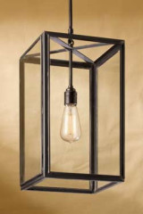 Ilford antique bronze and clear glass pendant - Pendants by Nautic by Tekna