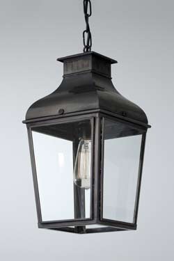 Small lantern pendant in aged bronze - Pendants by Nautic by Tekna