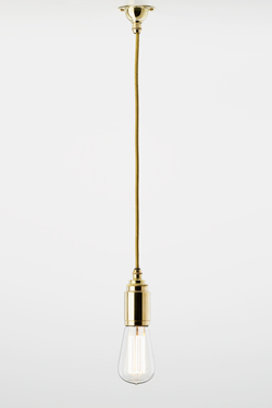 Thornpete minimalist pendant in polished bronze - Pendants by Nautic by Tekna