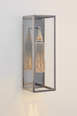 Lizard wall lamp in antique silver and trimmings - Wall lights by Nautic by Tekna