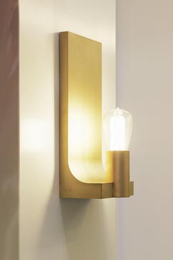 Walcott matt lacquered gold bronze wall lamp - Wall lights by Nautic by Tekna