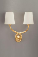 Aladin applique 2 lumières dorée - Applique by Objet insolite