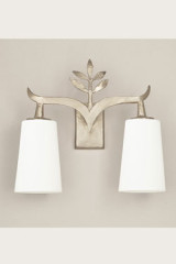 Alia applique double en bronze massif finition nickel satiné - Applique by Objet insolite
