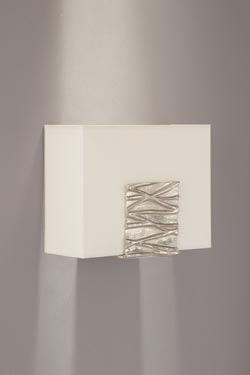 Applique zen géométrique en bronze finition nickel satiné - Applique by Objet insolite