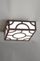 Kasimir art deco ceiling lamp in patinated bronze - Ceiling lights by Objet insolite