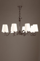 8-light chandeliers, scrolled arms Amboise - Chandeliers by Objet insolite
