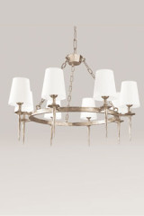 Mancha medieval chandelier satin nickel finish - Chandeliers by Objet insolite