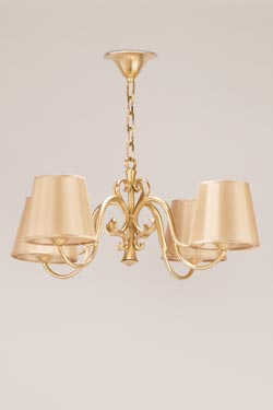 Palerme 4 lights gold Chandelier - Chandeliers by Objet insolite