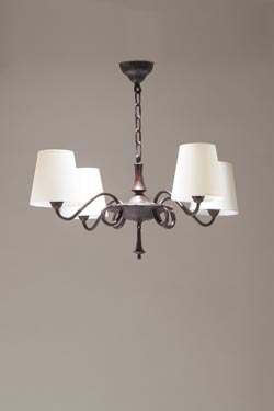 Vendome antique chandelier in black patinated bronze - Chandeliers by Objet insolite