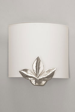 Charme applique feuille carrée argent - Applique by Objet insolite