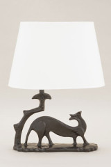 Donola lampe de table hermine en bronze patiné - Lampe de table by Objet insolite