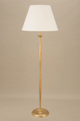 Dora lampadaire classique doré et grand abat-jour blanc - Lampadaire by Objet insolite