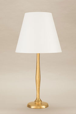 Dora lampe de table dorée avec abat-jour écru - Lampe de table by Objet insolite