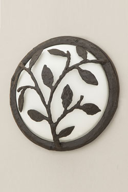 Eden applique d'extérieur ronde en bronze patiné - Applique d'extérieur by Objet insolite