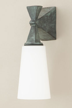 Axel classic outdoor wall lamp with grey-green patina - Exterior wall lights by Objet insolite