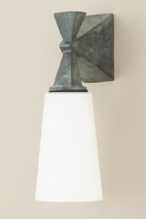 Axel classic outdoor wall lamp with grey-green patina - Exterior wall lights by Objet insolite