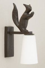 Edy outdoor lantern wall lamp with squirrel - Exterior wall lights by Objet insolite