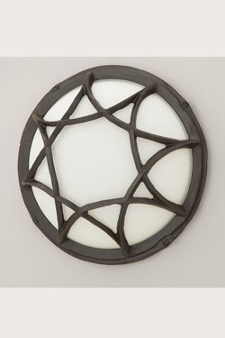 Gaia wall or ceiling light round black and white - Exterior wall lights by Objet insolite
