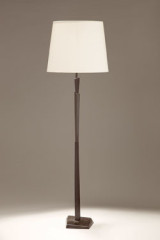 Cubist black patinated bronze floor lamp - Floor lamps by Objet insolite