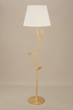 Flora floor lamp with white shade - Floor lamps by Objet insolite