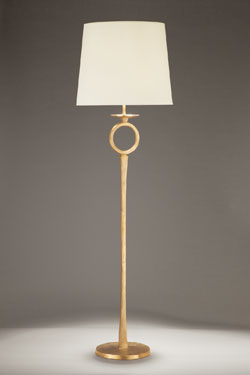 Gilded solid bronze floor lamp Diego - Floor lamps by Objet insolite