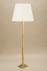 Inès 3-light gold floor lamp with large white shade - Floor lamps by Objet insolite