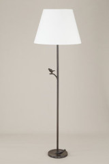 Plume lamp black birds in solid bronze with patina  - Floor lamps by Objet insolite