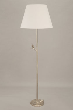 Plume floor lamp silver birds - Floor lamps by Objet insolite