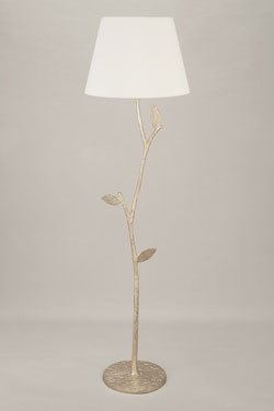 Flora lampadaire branche argentée - Lampadaire by Objet insolite