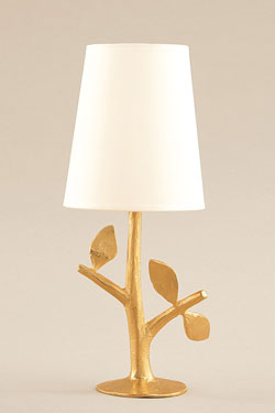Folia petite lampe de table en bronze doré - Lampe de table by Objet insolite