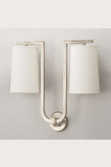 Gustave applique 2 lumières nickel satiné - Applique by Objet insolite