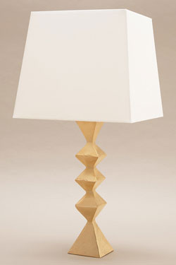 Infini lampe de table géométrique en bronze doré - Lampe de table by Objet insolite