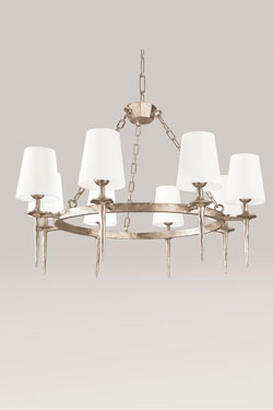 Mancha lustre médiéval finition nickel satiné - Lustre by Objet insolite
