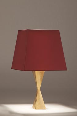 Pablo lampe de table pied en sablier finition dorée - Lampe de table by Objet insolite
