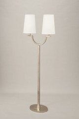 Perceval lampadaire symétrique finition nickel - Lampadaire by Objet insolite