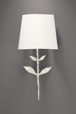 Petite applique tige et feuilles Silva argent - Applique by Objet insolite