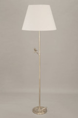Plume lampadaire oiseaux argentés  - Lampadaire by Objet insolite