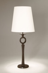 Diego solid bronze candlestick table lamp - Table lamps by Objet insolite