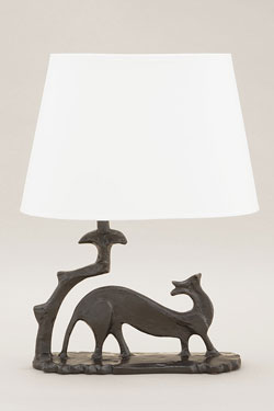 Donola ermine table lamp in patinated bronze - Table lamps by Objet insolite