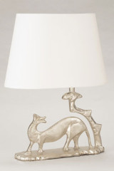 Donola silver table lamp with off-white shade - Table lamps by Objet insolite