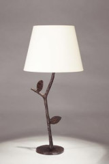 Flora plant table lamp in black patinated bronze - Table lamps by Objet insolite